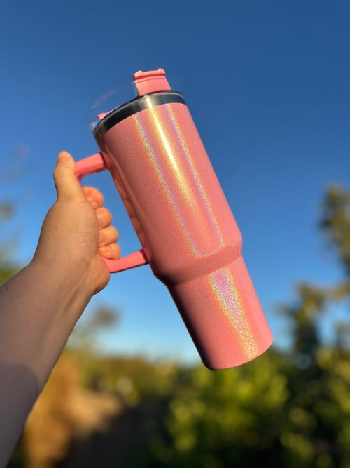 Vaso Térmico Holográfico Glitter XL 1,18L - 40oz