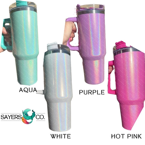 Vaso Térmico Holográfico Glitter XL 1,18L - 40oz