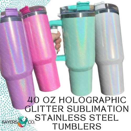 Vaso Térmico Holográfico Glitter XL 1,18L - 40oz