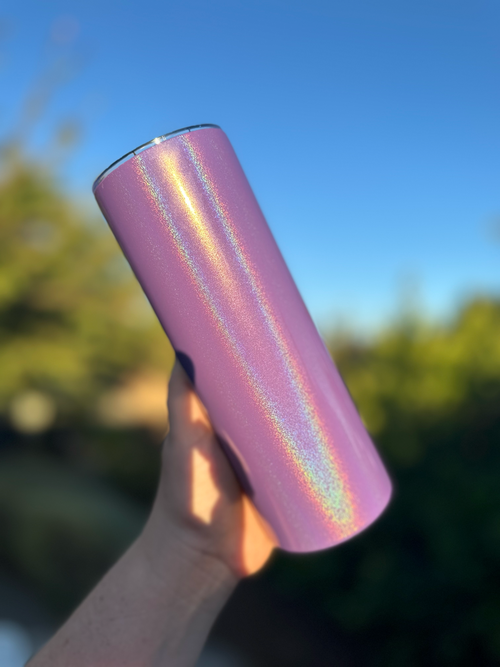 Vaso Térmico Holografico Glitter 0,59L - 20oz brillo