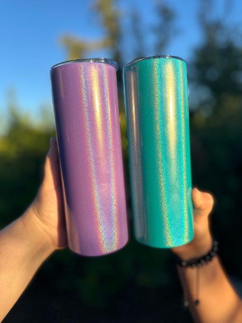 Vaso Térmico Holografico Glitter 0,59L - 20oz brillo