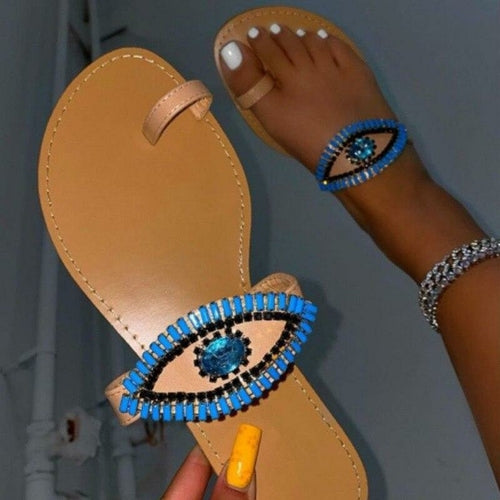 Sandalias Brilli Crystal Glam Ojo Turco