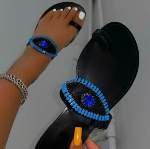 Sandalias Brilli Crystal Glam Ojo Turco