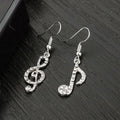 Pendientes Notas Musicales Crystal Brilli