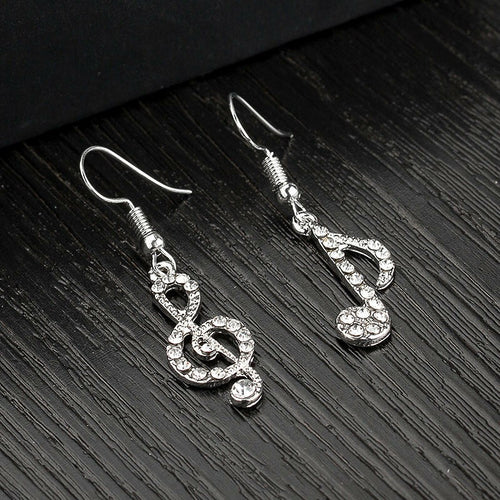 Pendientes Notas Musicales Crystal Brilli