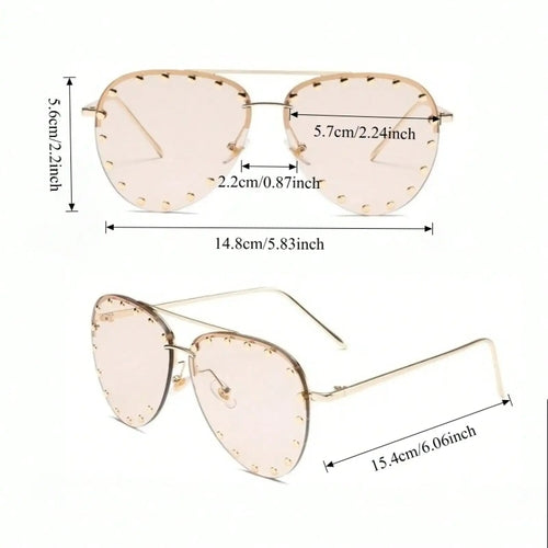 Gafas Aviador Crystal Glam