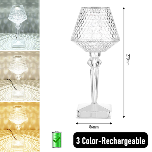Lámpara Brilli Diamond Cristal Luxury romántica