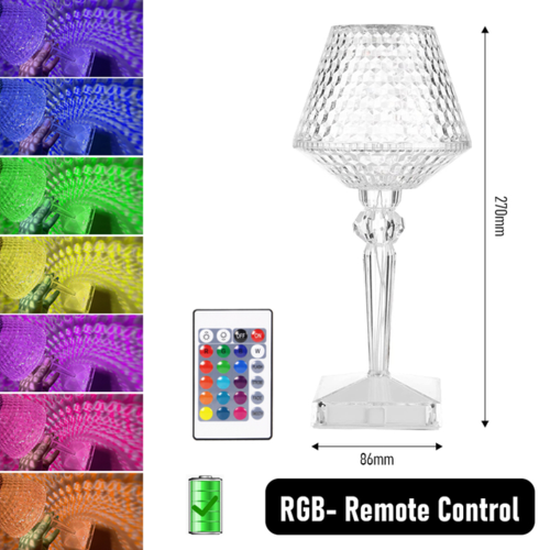 Lámpara Brilli Diamond Cristal Luxury romántica