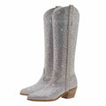 Botas Glam Crystal Luxury Plata