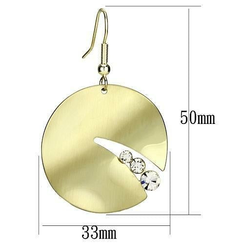 Pendientes Cristal Dorado Elegance