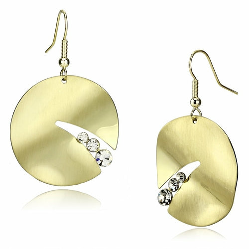 Pendientes Cristal Dorado Elegance